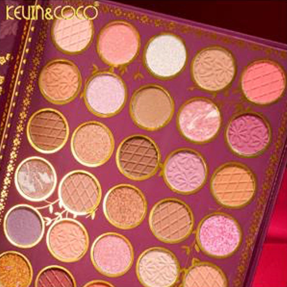 Kevin & Coco - Pink Flowers Eyeshadow Palette (6PC Display Set)