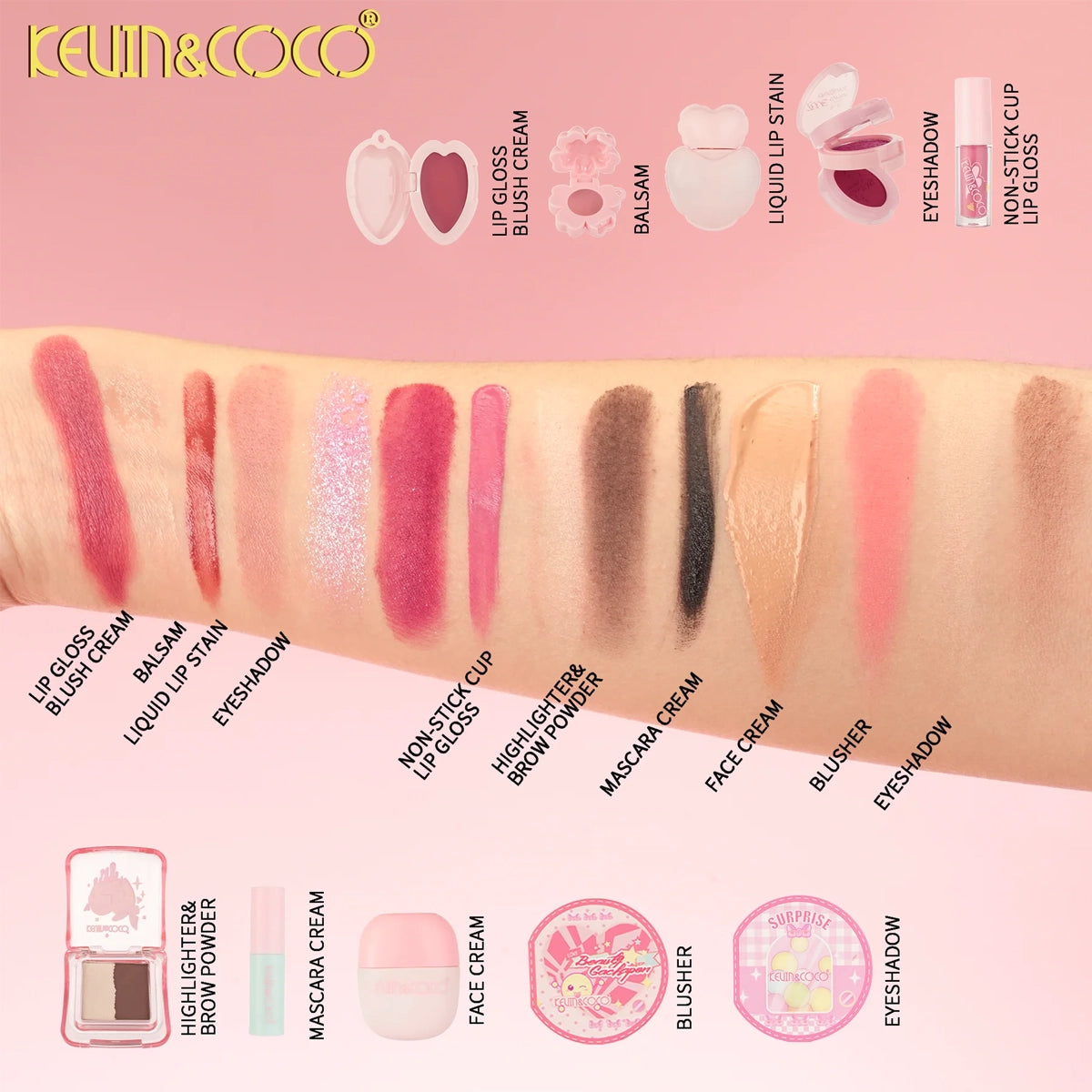 Kevin & Coco - Heartbeat Gacha PK Contest Makeup Gacha Set