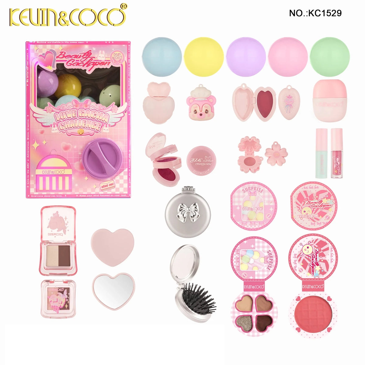 Kevin & Coco - Heartbeat Gacha PK Contest Makeup Gacha Set