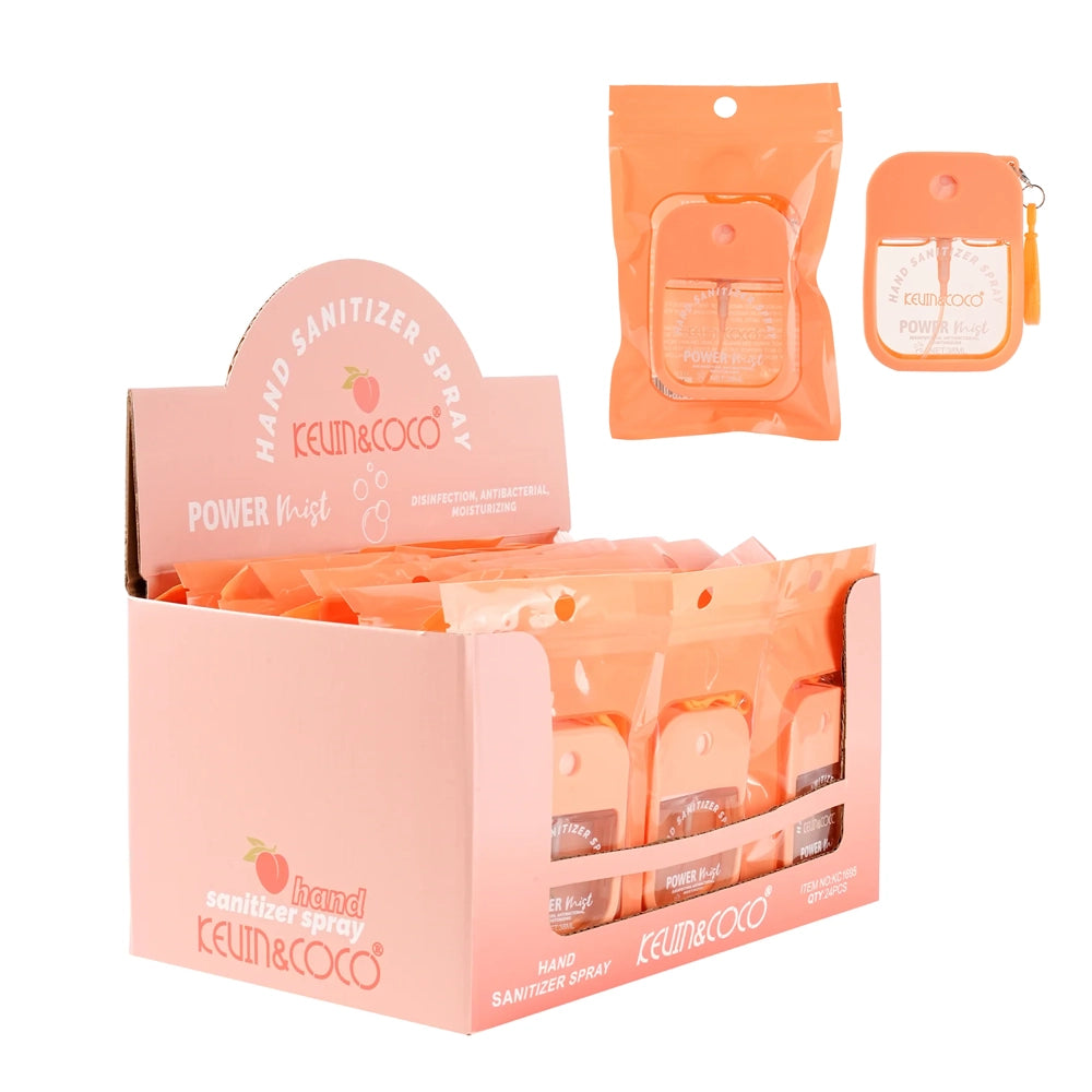 Kevin&Coco - Orange Hand Sanitizer Spray (Peach) | 24-Piece Set