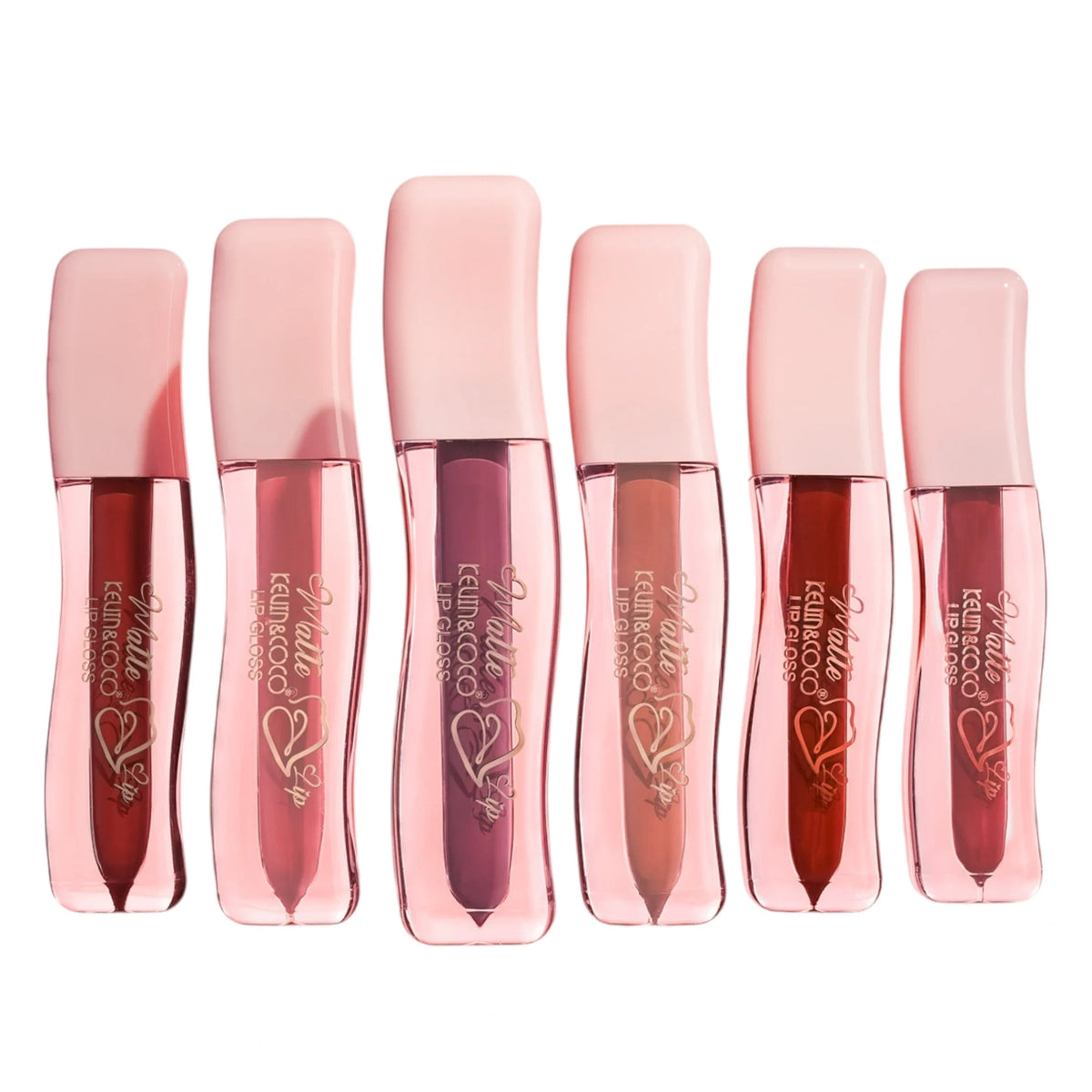 Kevin & Coco 2-in-1 Matte Lip Gloss & Lip Liner Duo Set – Long-Lasting & Transfer-Proof Lip Kit (12 Pcs)