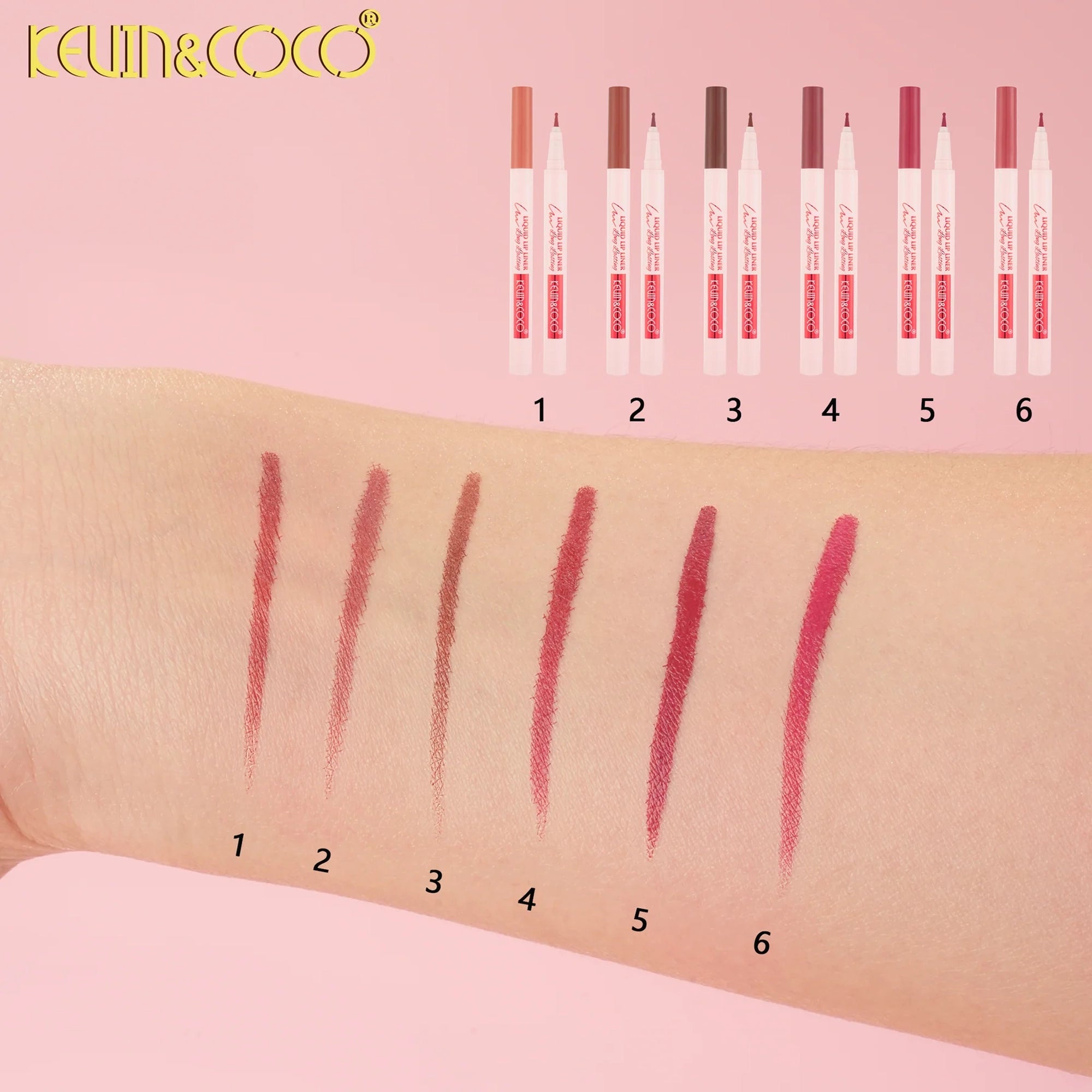 Kevin & Coco - Rain-Veil Lock-In Hydrating Lip Liner-36PCS