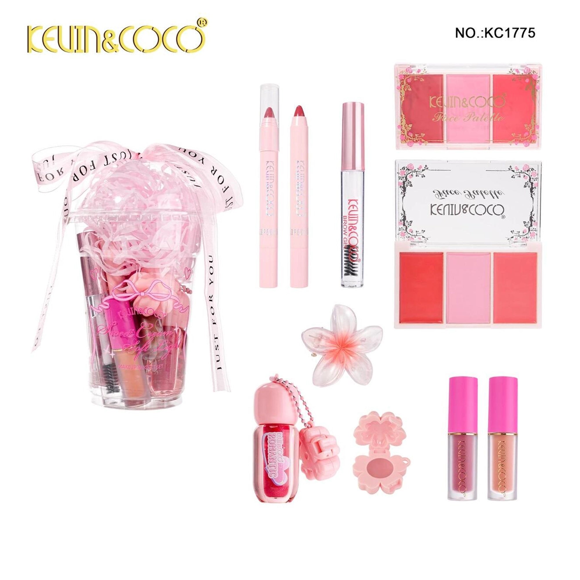 Kevin & Coco - Sweet Cream Soft Light Makeup Bucket Set 6pk