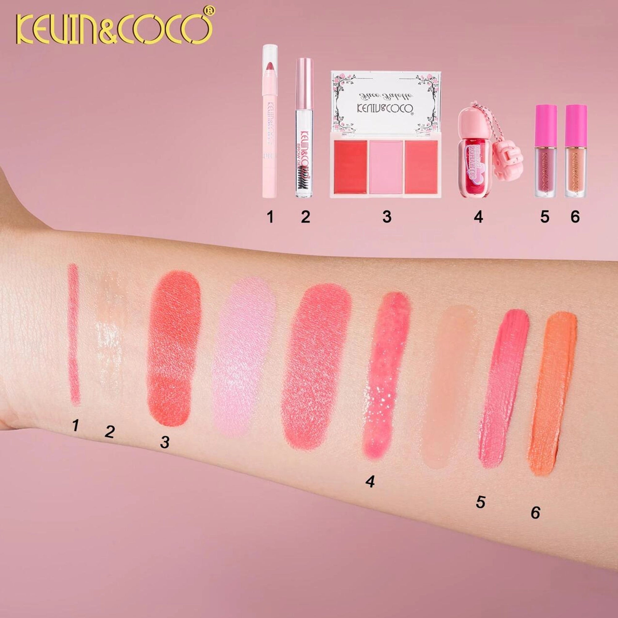 Kevin & Coco - Sweet Cream Soft Light Makeup Bucket Set 6pk