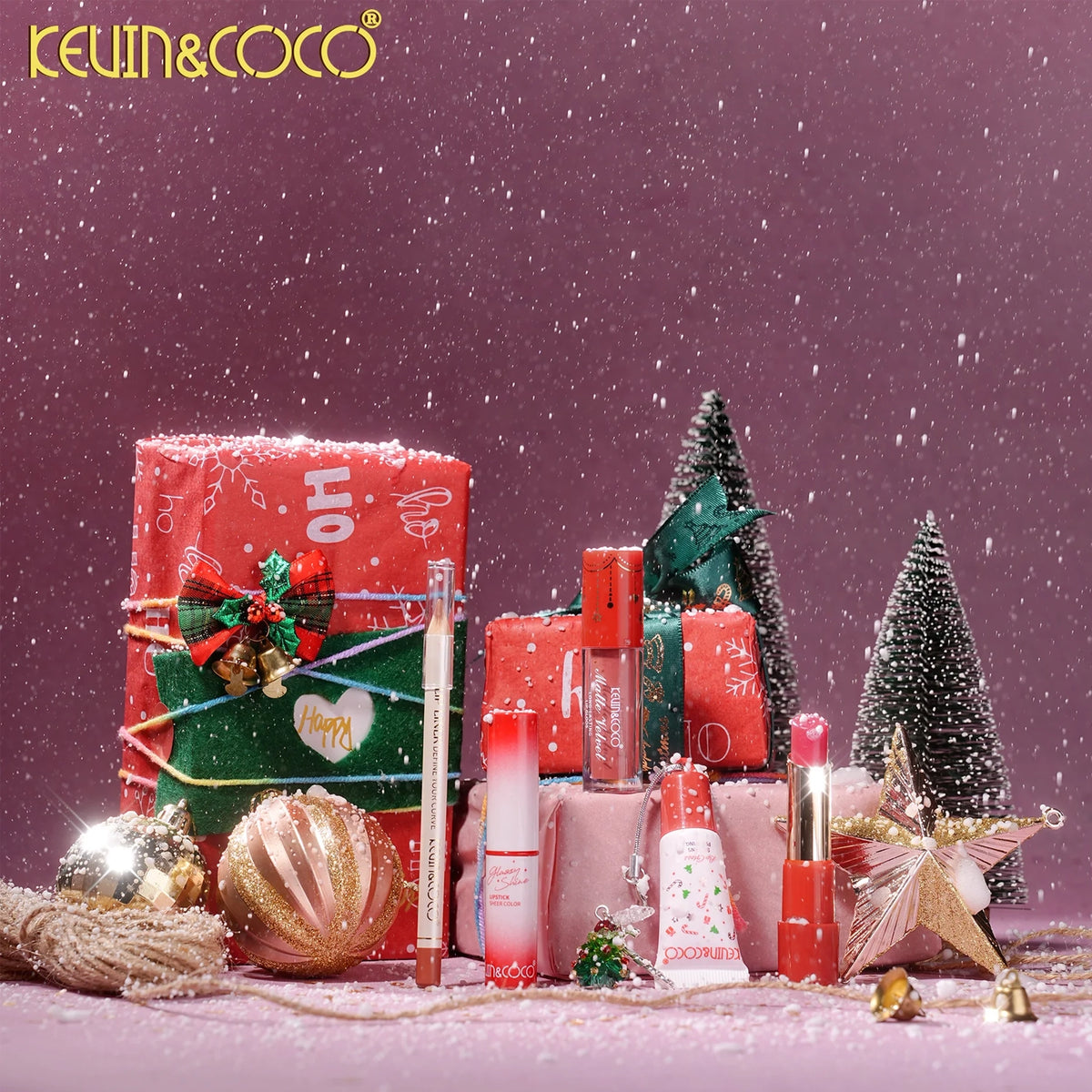 Kevin & Coco - Winter Whisper 6-Piece Lip Set (Holiday Gift Set)