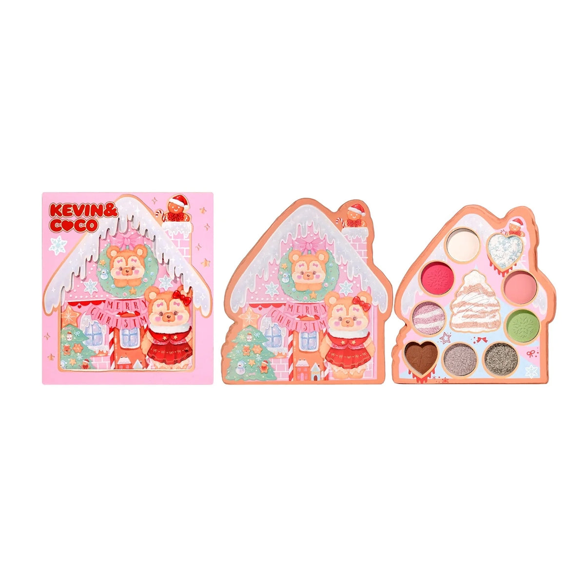 Kevin Gingerbread House 11-Color Eyeshadow & Face Palette
