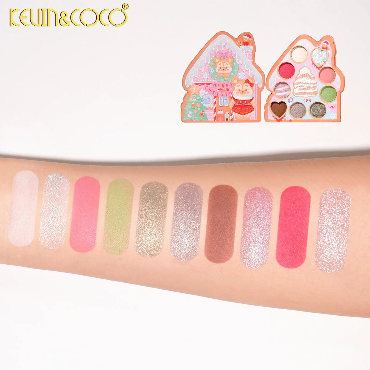 Kevin Gingerbread House 11-Color Eyeshadow & Face Palette