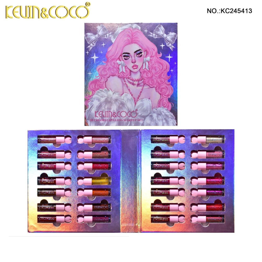 Kevin&Coco - 28-Colors Lip Gloss Makeup Set