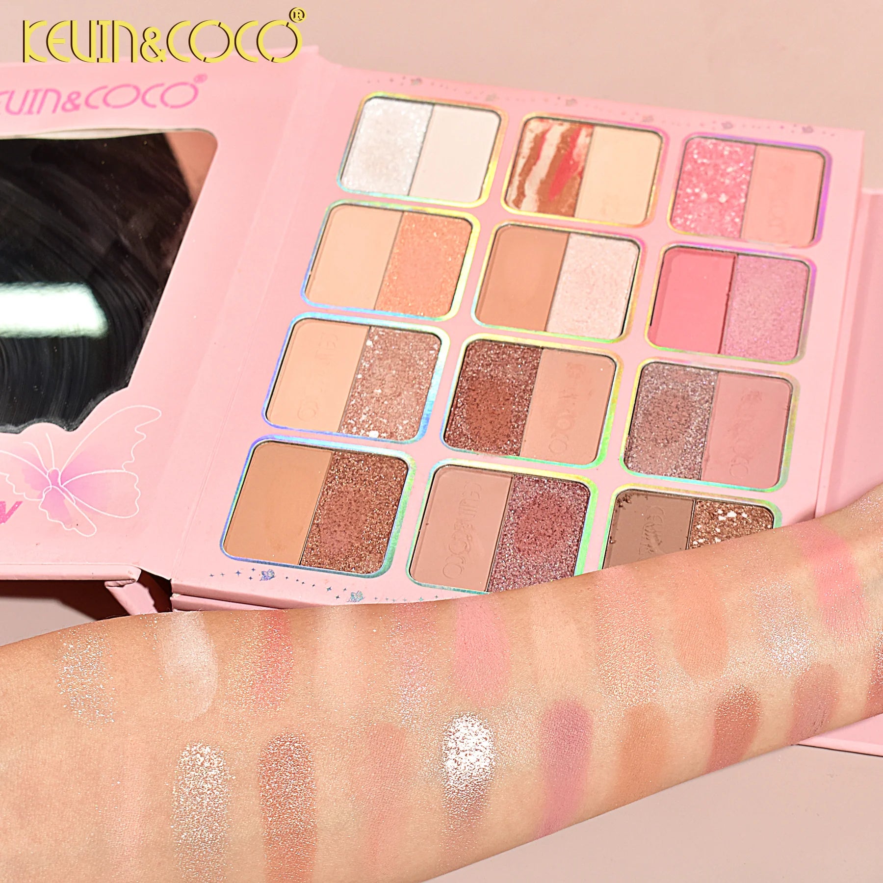 Kevin & Coco - 94- Color Glowy Butterfly Makeup Book Pack