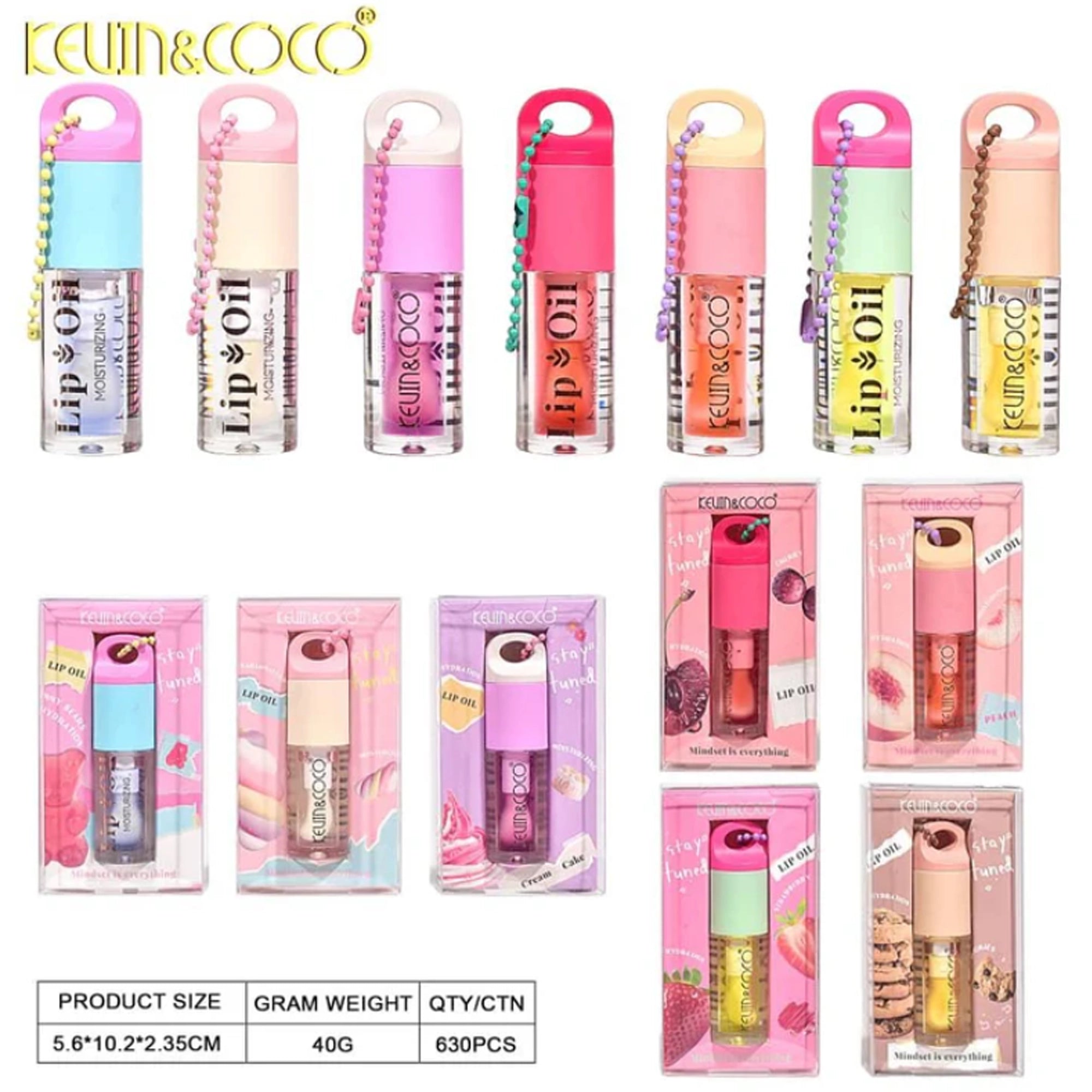 Kevin&Coco - Tuned Lip Oil with Key Chain