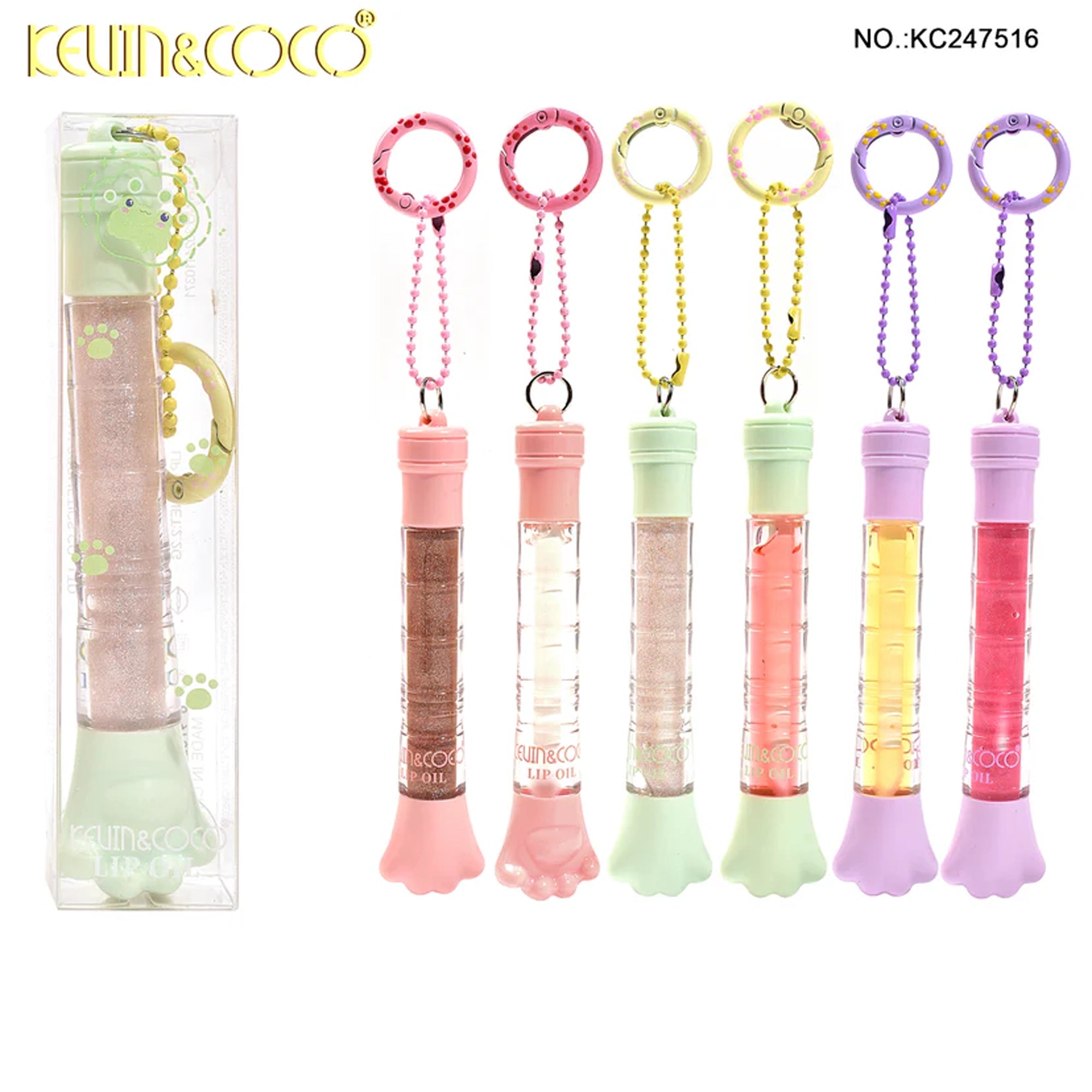 Kevin&Coco - Paw Keychain Lip Oil