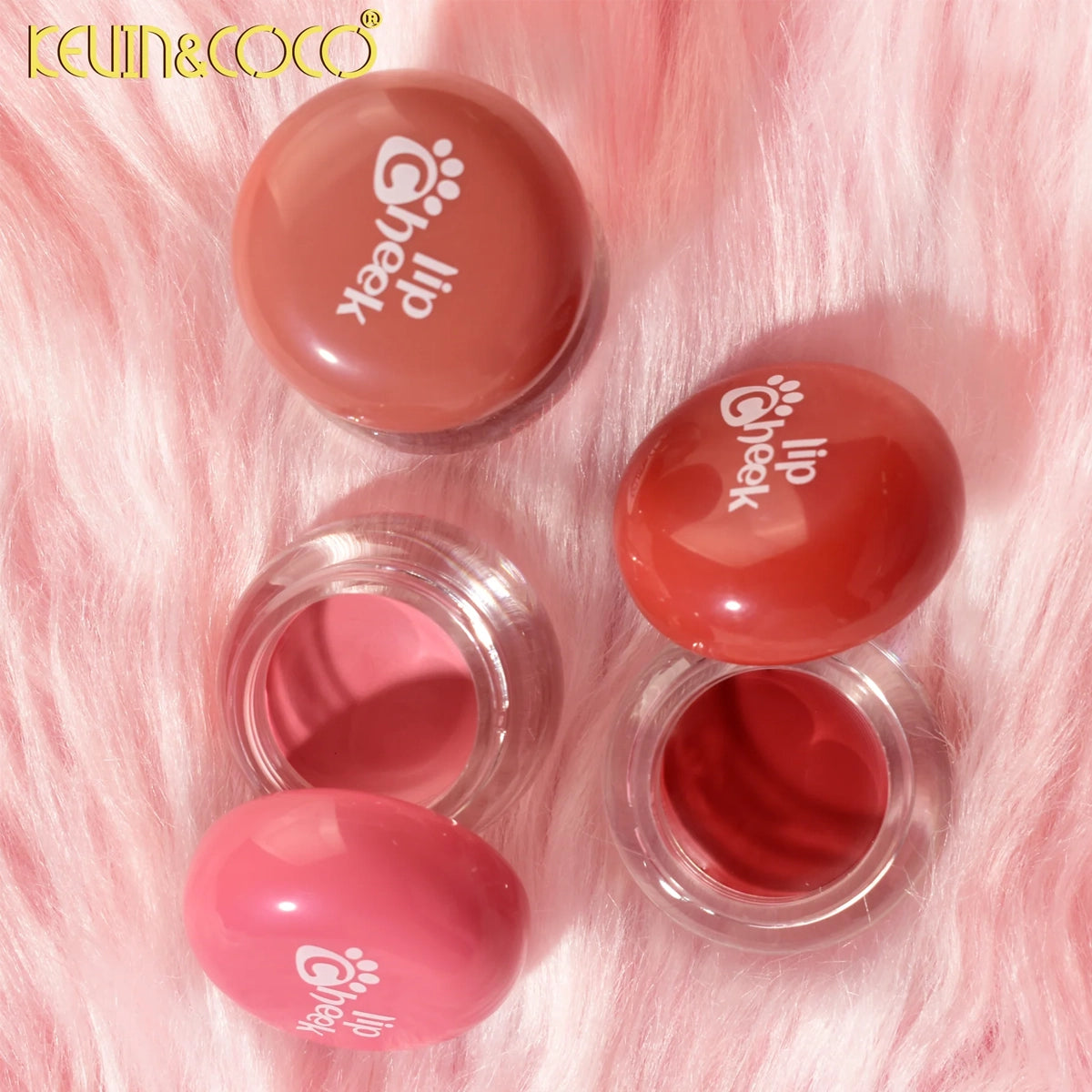 Kevin & Coco – Pudding Lip & Cheek Balm Display Set