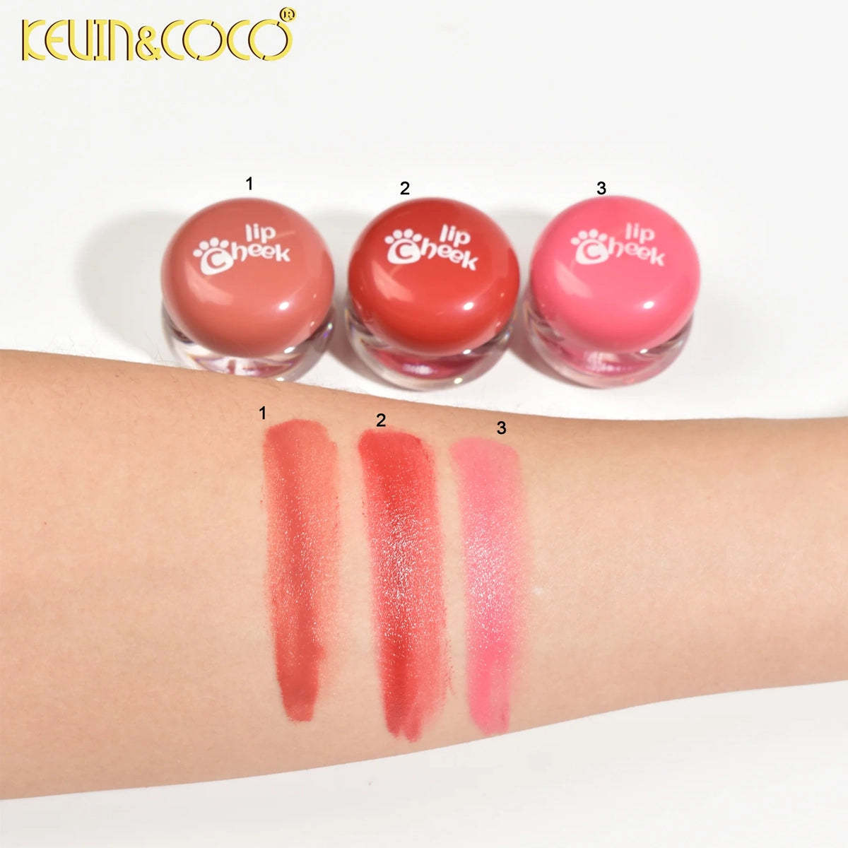 Kevin & Coco – Pudding Lip & Cheek Balm Display Set