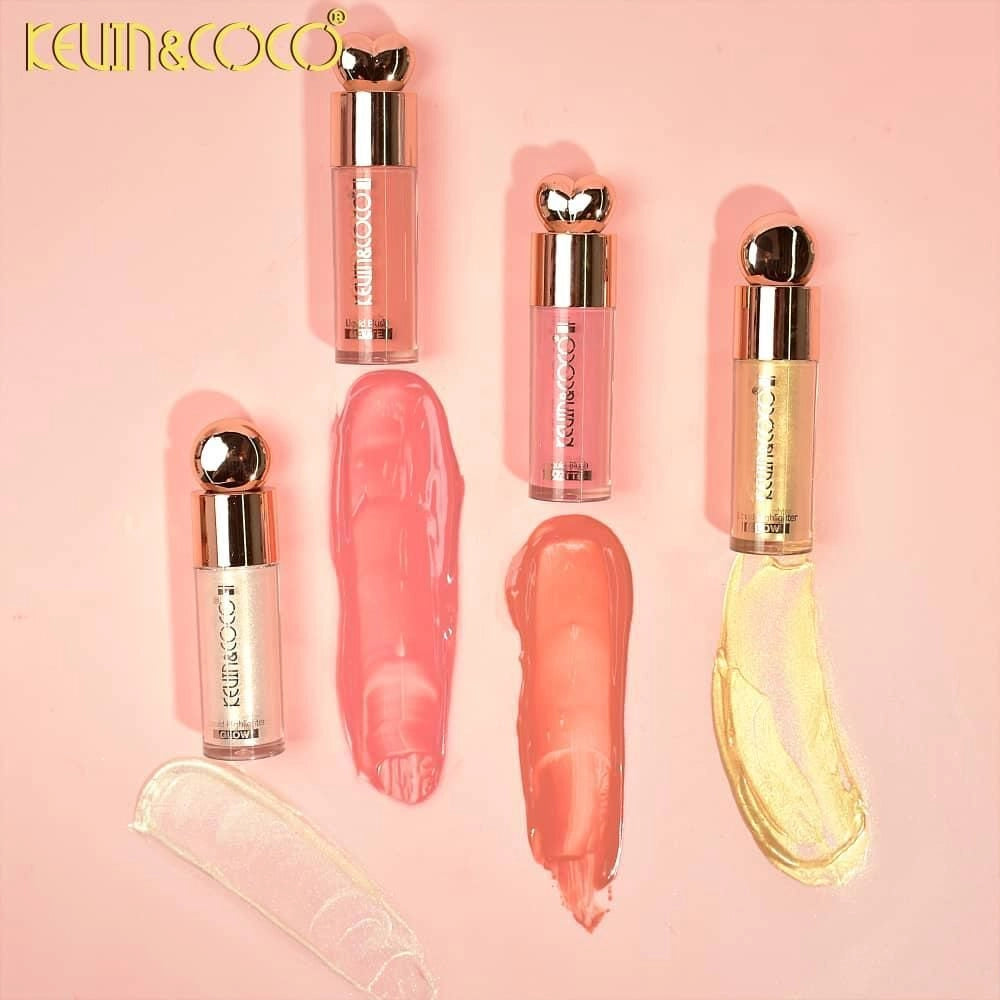 Kevin&Coco - Cheek Glow Highlight + Blush + Brush Set