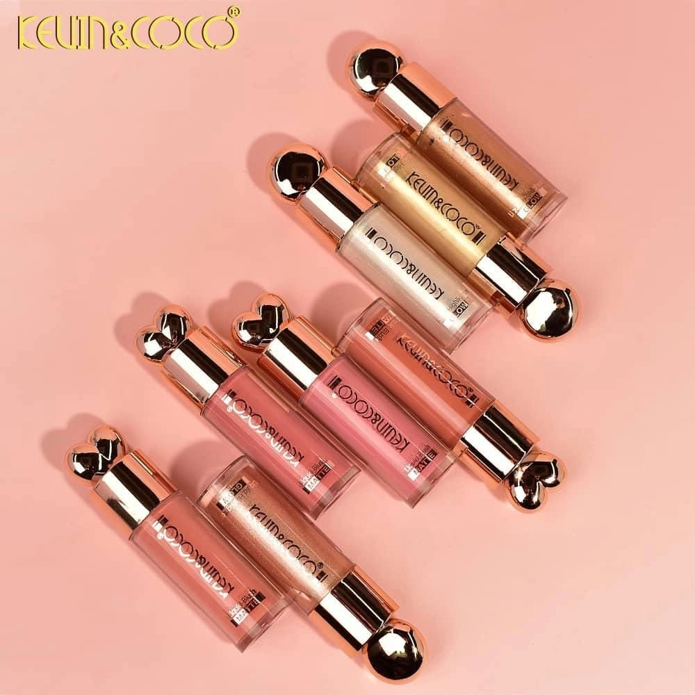 Kevin&Coco - Cheek Glow Highlight + Blush + Brush Set