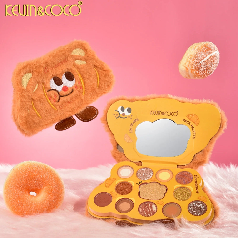 Kevin&Coco - Plush Croissant 12-Color Makeup Palette