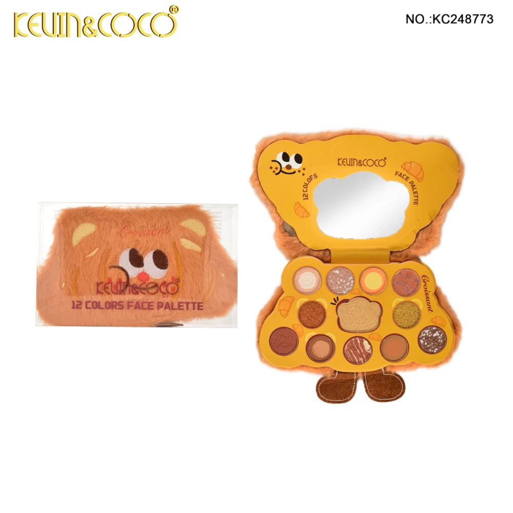 Kevin&Coco - Plush Croissant 12-Color Makeup Palette