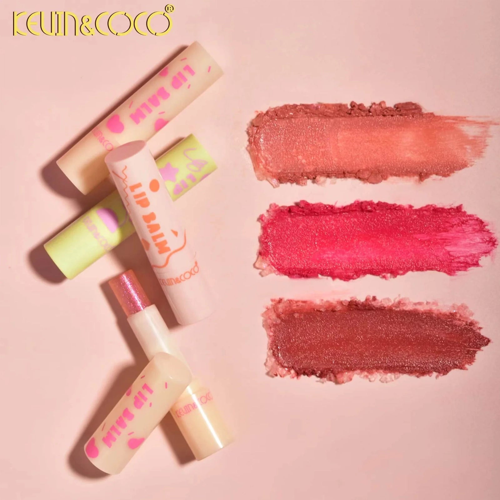 Kevin & Coco – Shimmer & Misten Lip Balm | Display Set 12pcs