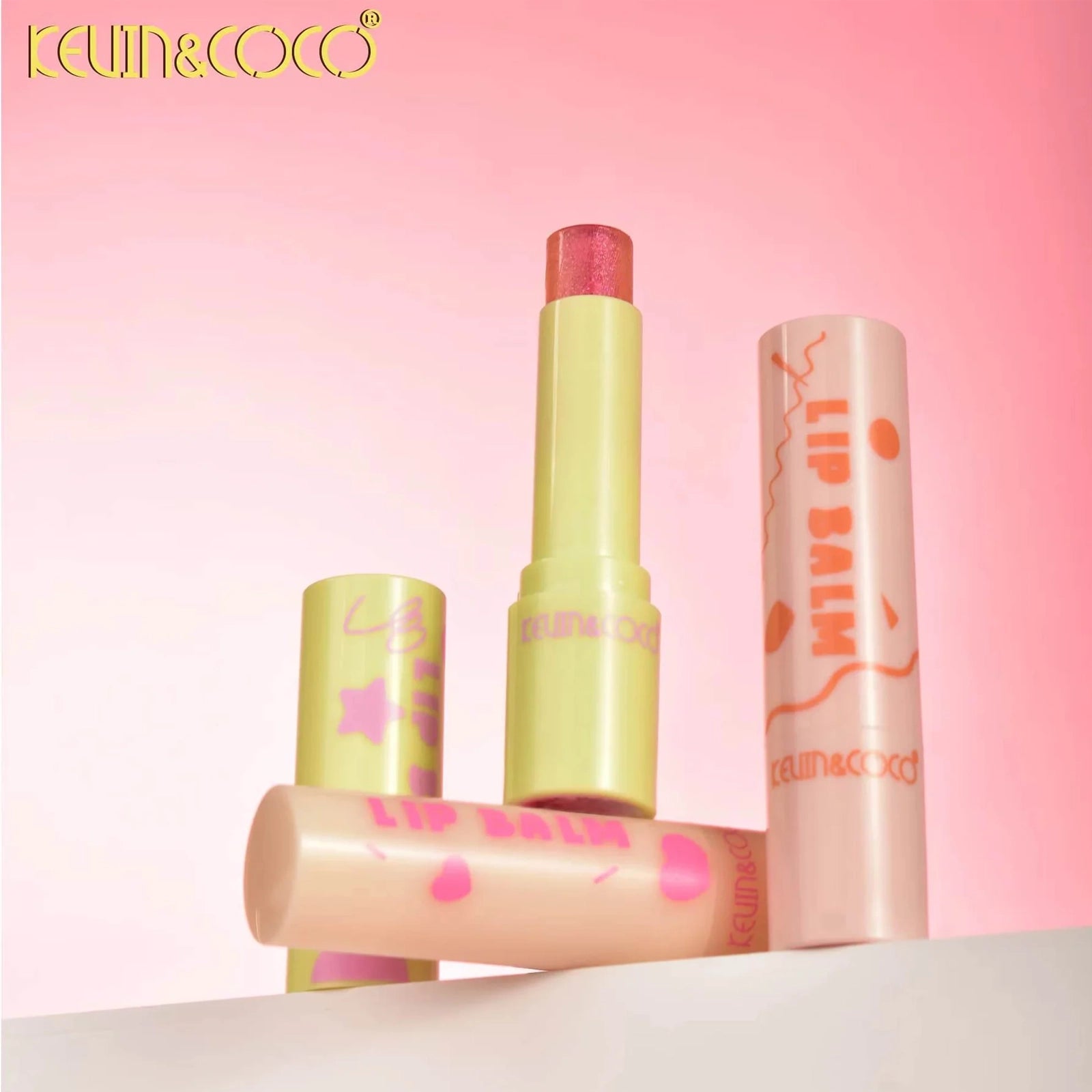 Kevin & Coco – Shimmer & Misten Lip Balm | Display Set 12pcs