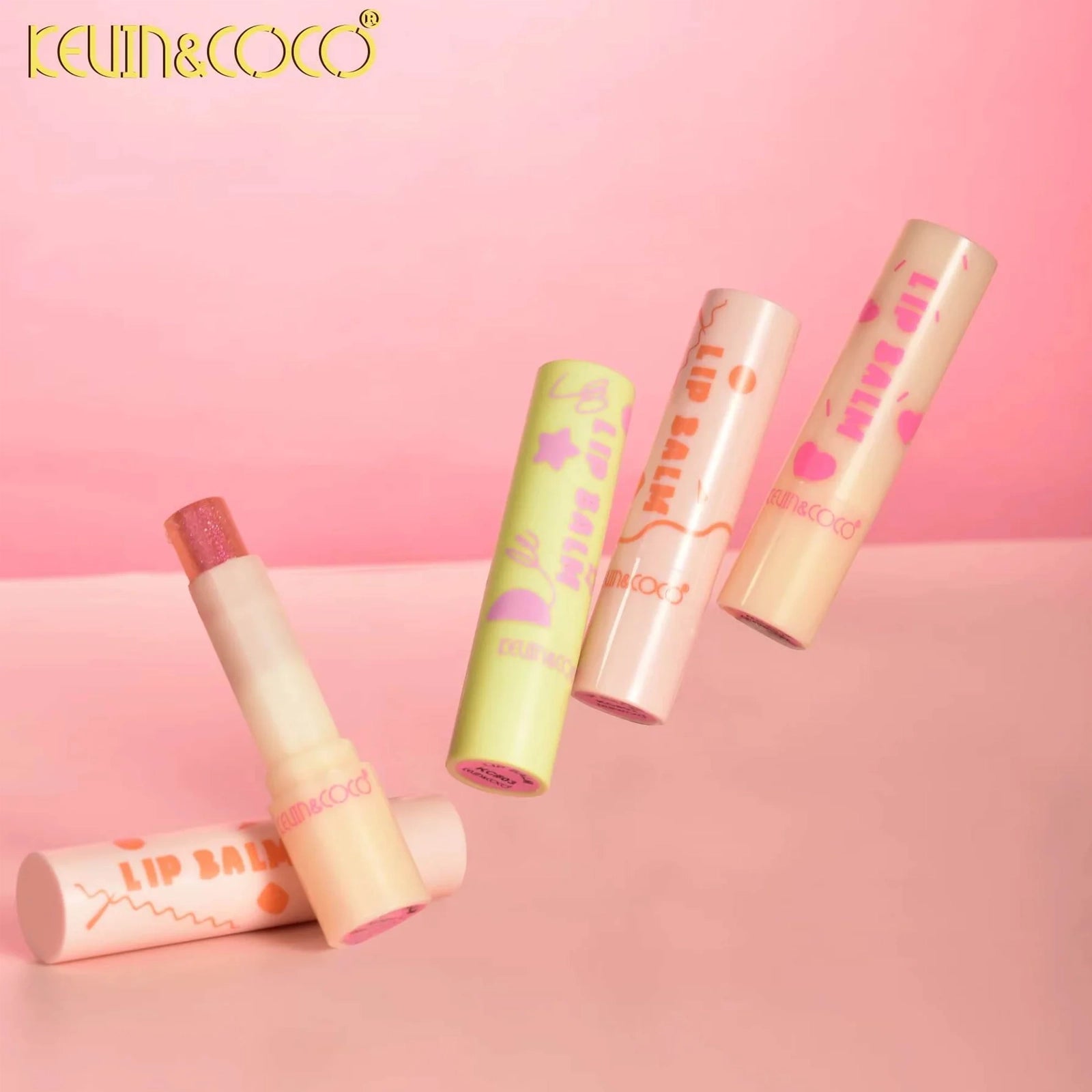 Kevin & Coco – Shimmer & Misten Lip Balm | Display Set 12pcs