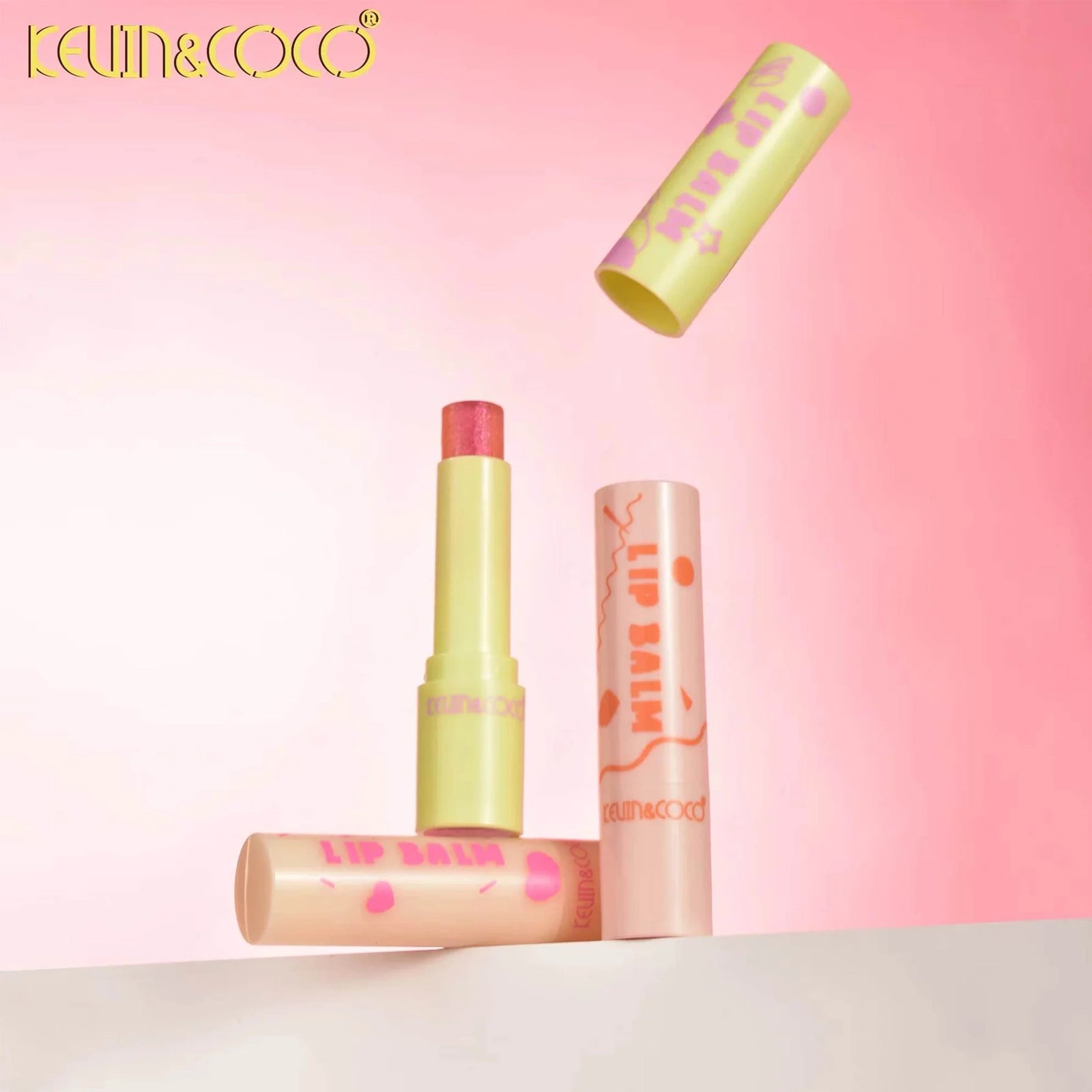 Kevin & Coco – Shimmer & Misten Lip Balm | Display Set 12pcs