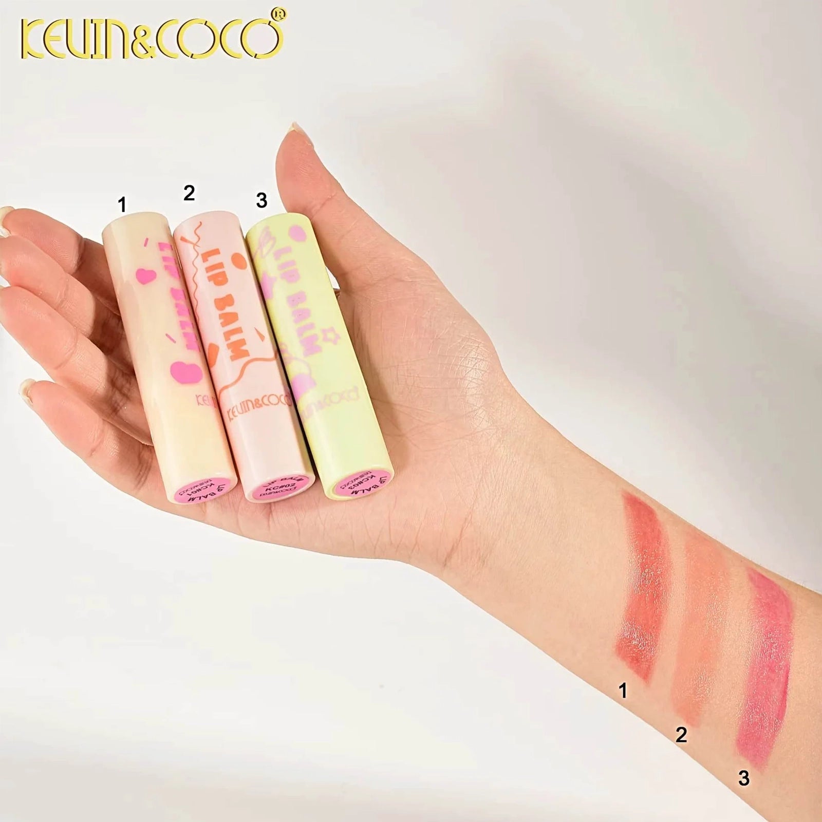 Kevin & Coco – Shimmer & Misten Lip Balm | Display Set 12pcs