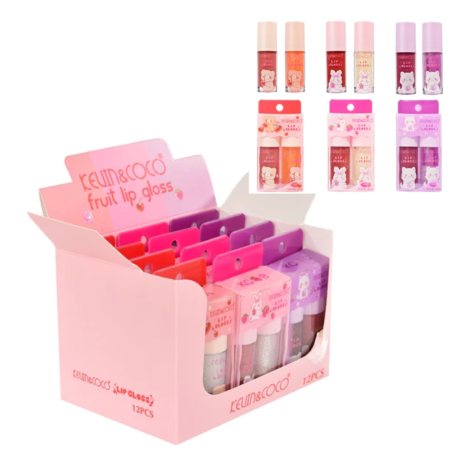 Kevin & Coco – Fruit 2pc Lip Gloss Set