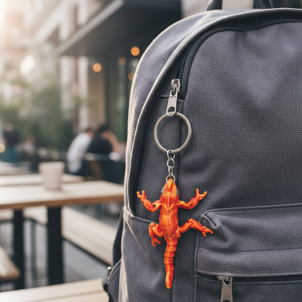Flexible Lizard Keychain Set – Metallic Metallic Plush Gecko Keyrings, 16.5cm Articulated Reptile Bag Charms & Party Favors (Assorted Colors) (KC33)