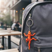 Flexible Lizard Keychain Set – Metallic Metallic Plush Gecko Keyrings, 16.5cm Articulated Reptile Bag Charms & Party Favors (Assorted Colors) (KC33)