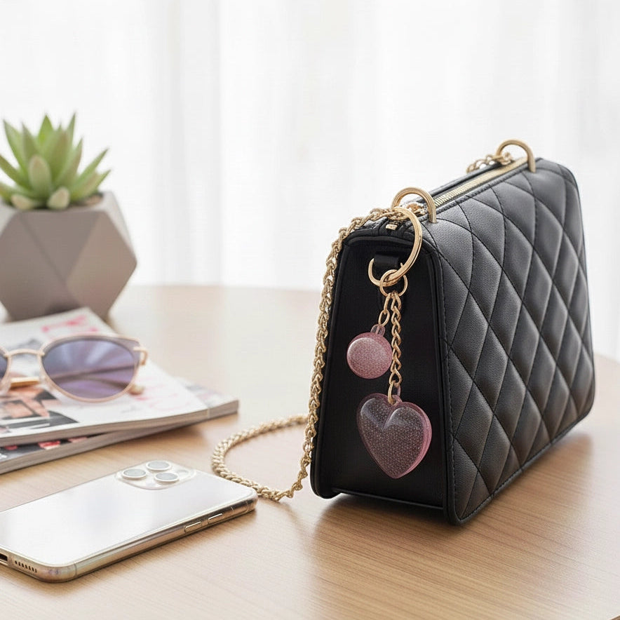 Sweetheart Resin Keychains | Sparkle & Shine Bag Charms