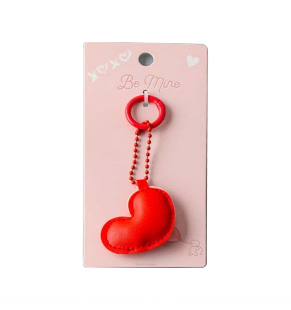 Be Mine Plush Heart Keychain / Bag Charm