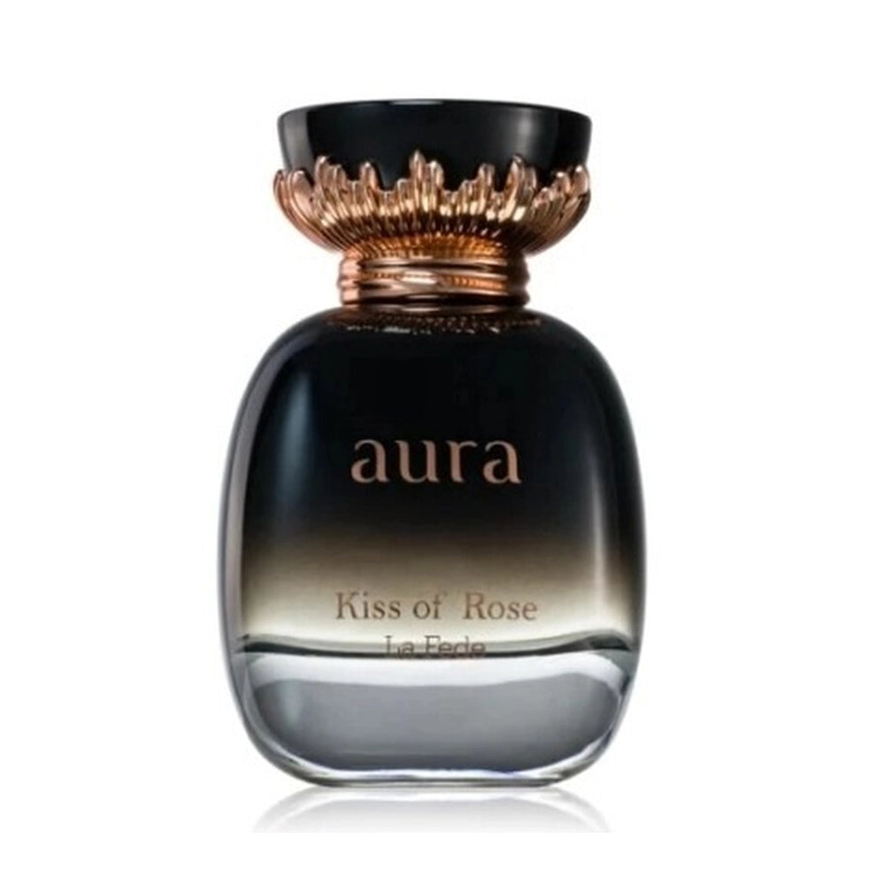 Khadlaj La Fede Aura Kiss Of Rose Eau De Parfum Spray for Women – 3.4 oz / 100 ml