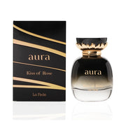 Khadlaj La Fede Aura Kiss Of Rose Eau De Parfum Spray for Women – 3.4 oz / 100 ml