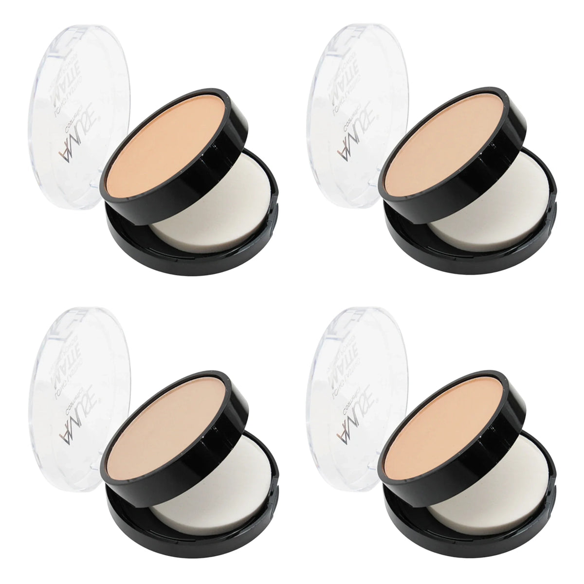 Amuse Long Lasting Matte Pressed Powder Display Set – 24 Pcs