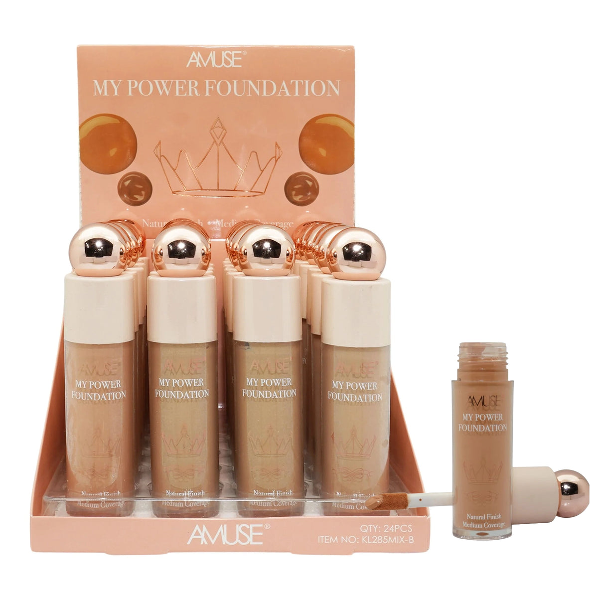 Amuse - My Power Foundation Retail Display Set – 24 Pcs (B)