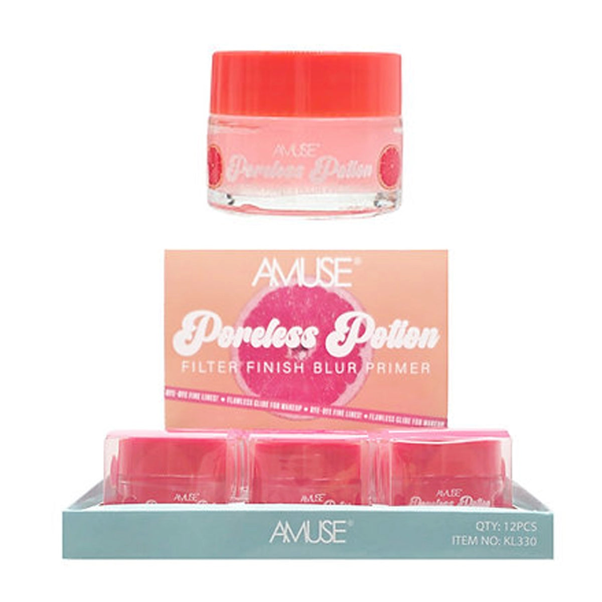 Amuse - Poreless Potion Filter Finish Blur Primer – Smoothing Face Primer Jar