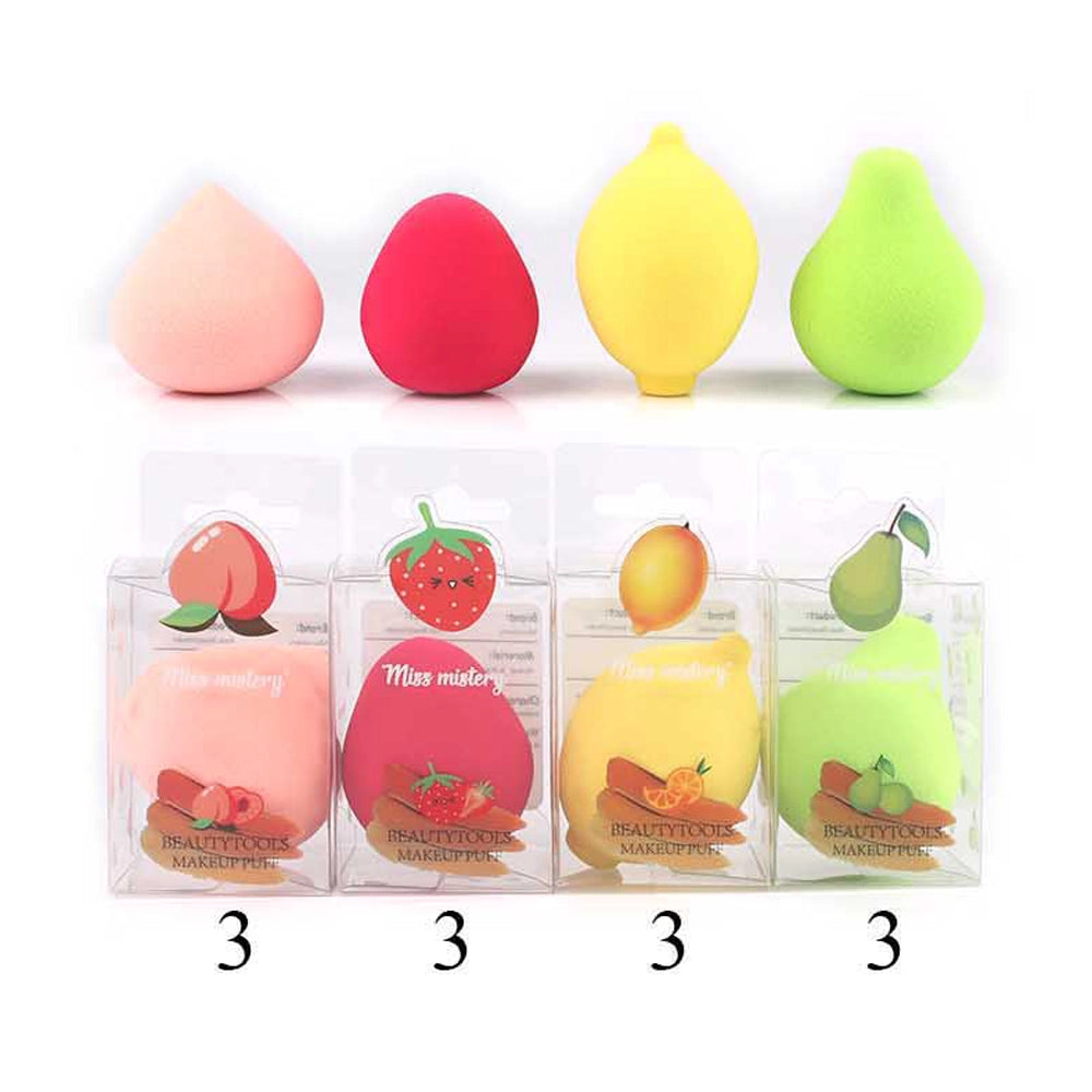 Fruit-Inspired Multi-Shape Blending Sponge Set
