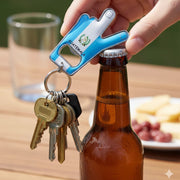 Guatemala Flag Peace Sign Keychain Bottle Opener