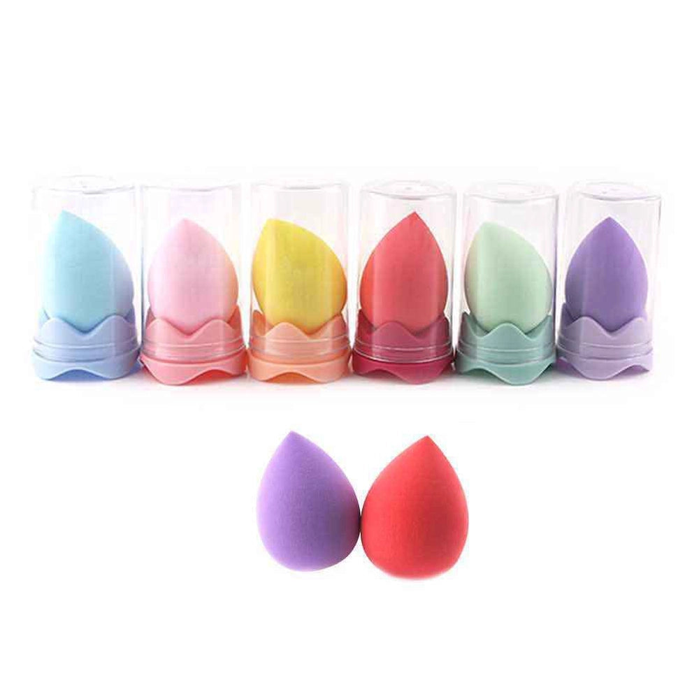 Pastel Perfection Makeup Sponges with Case - Flawless Blend Every Time