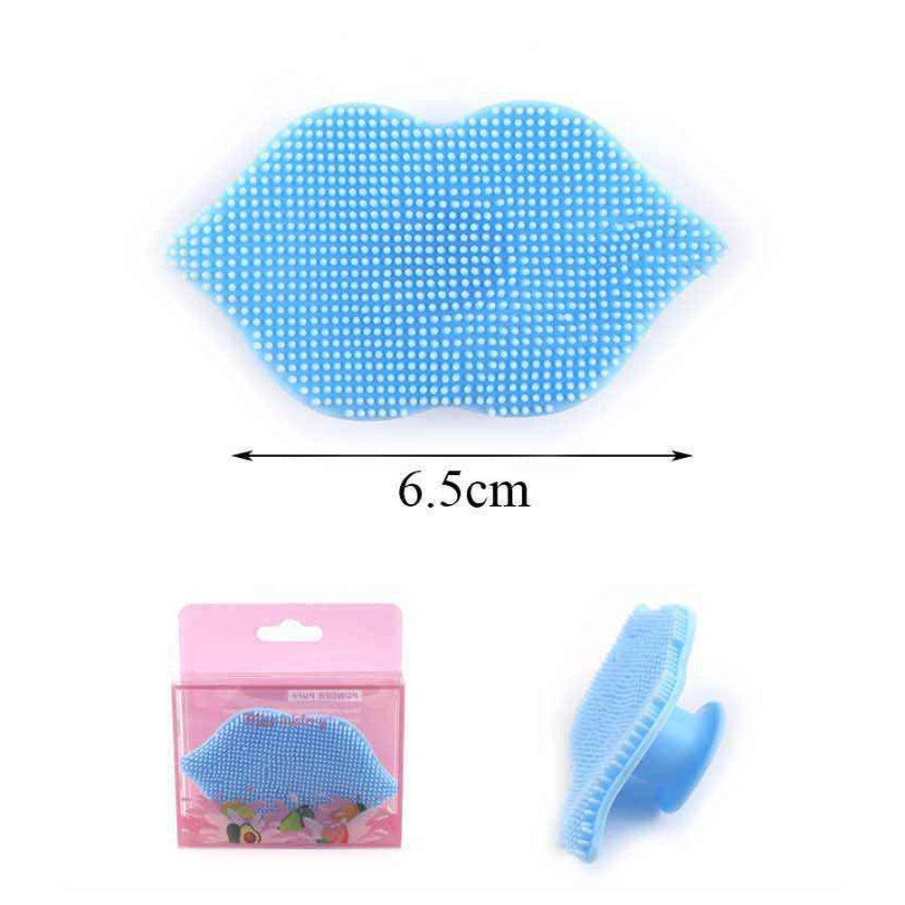 Lip-Shaped Silicone Exfoliating Brush – Soft Manual Lip Scrubber & Facial Cleansing(KNV-6978)