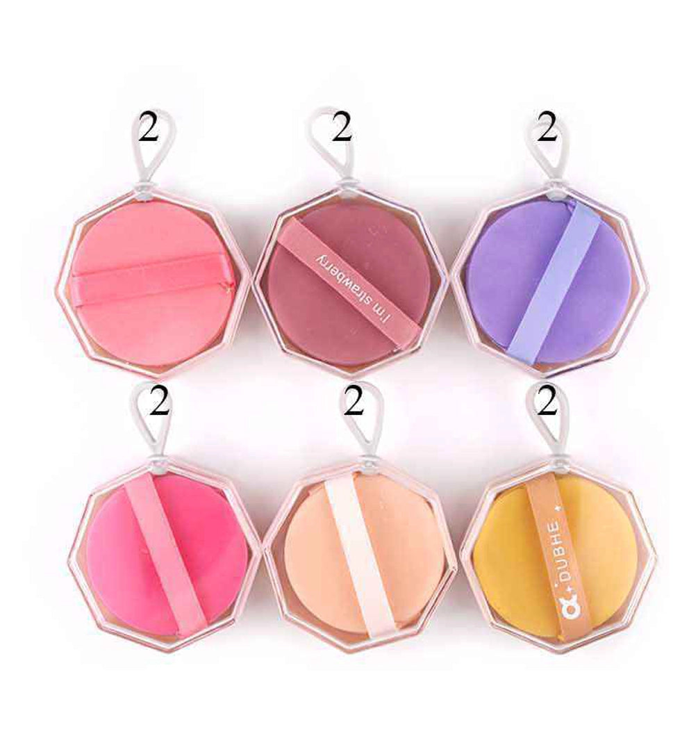 Octagonal Cushion Makeup Powder Puff Set