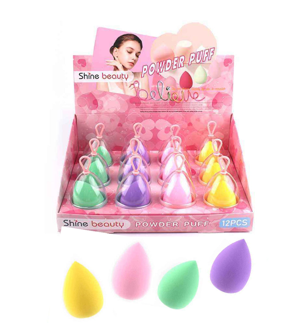 Beauty Blender Powder Puff Sponge Display Set (12 Pcs)