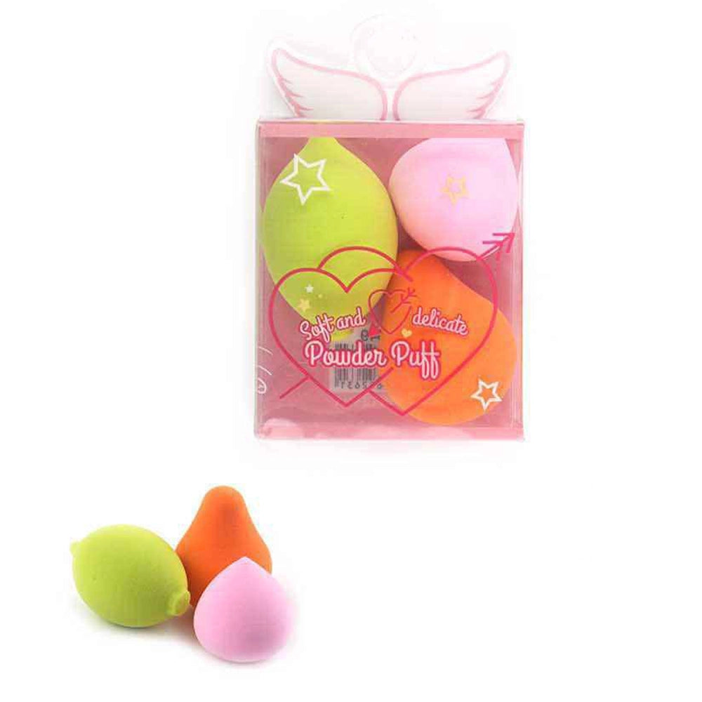 Multi-Shape & Multi-Color Powder Puff Assortment