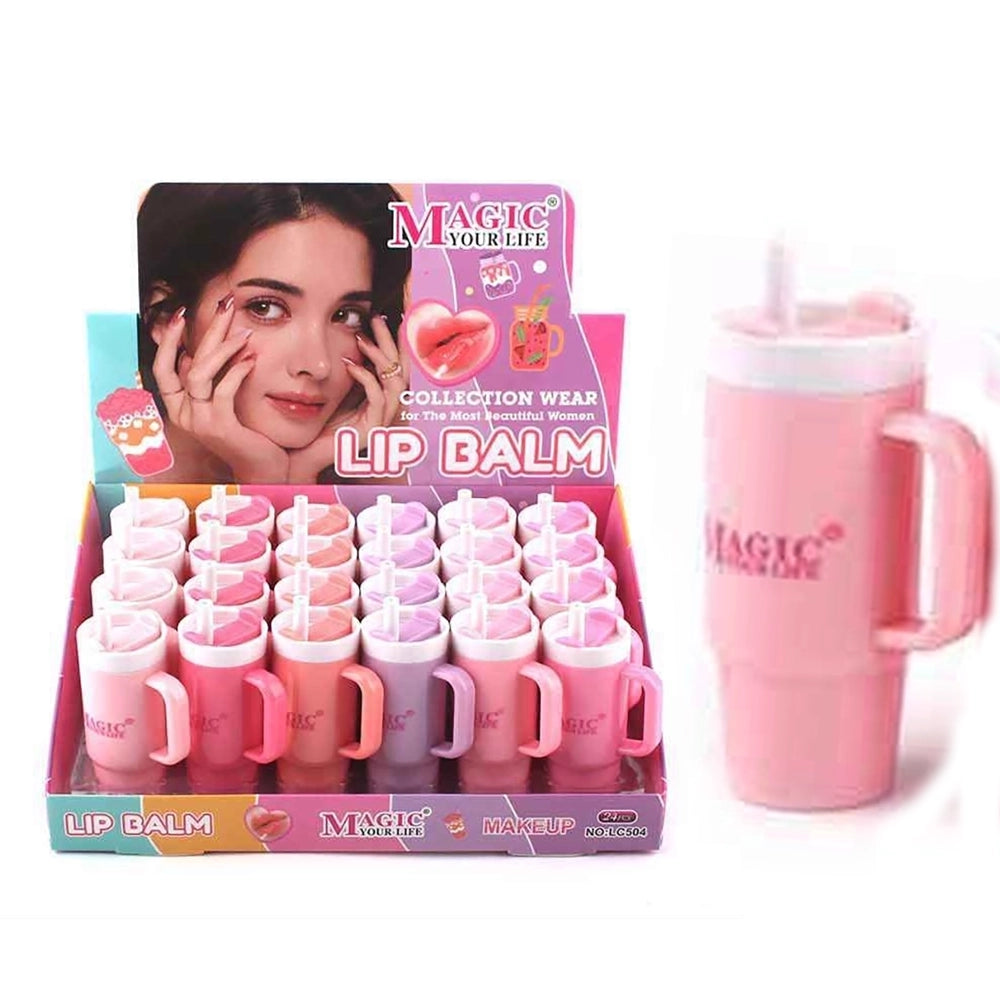 Magic Your Life Mini Tumbler Lip Balm Set (24-Piece Display Box) (KNV-9983)