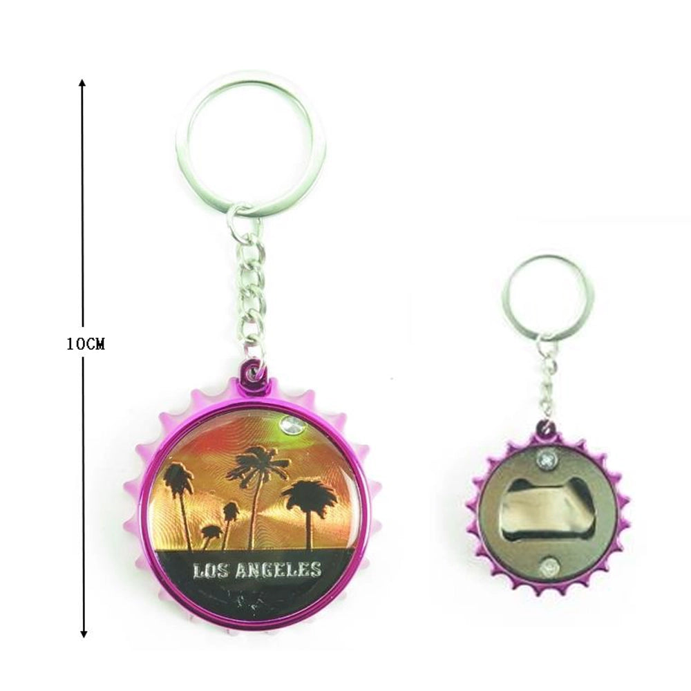 Los Angeles Souvenir Bottle Opener Keychain (KY531)