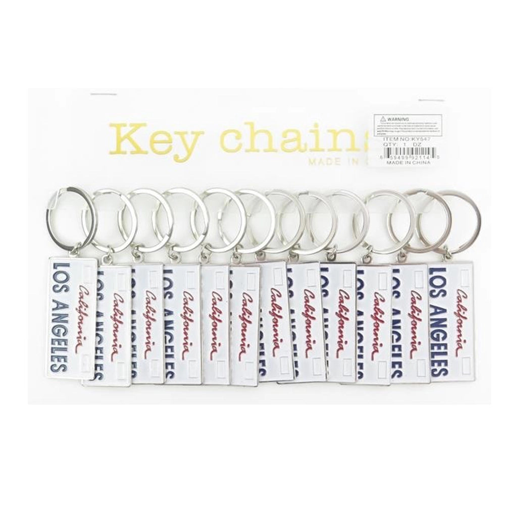 Los Angeles California License Plate Keychain – Wholesale Souvenir (KY547)