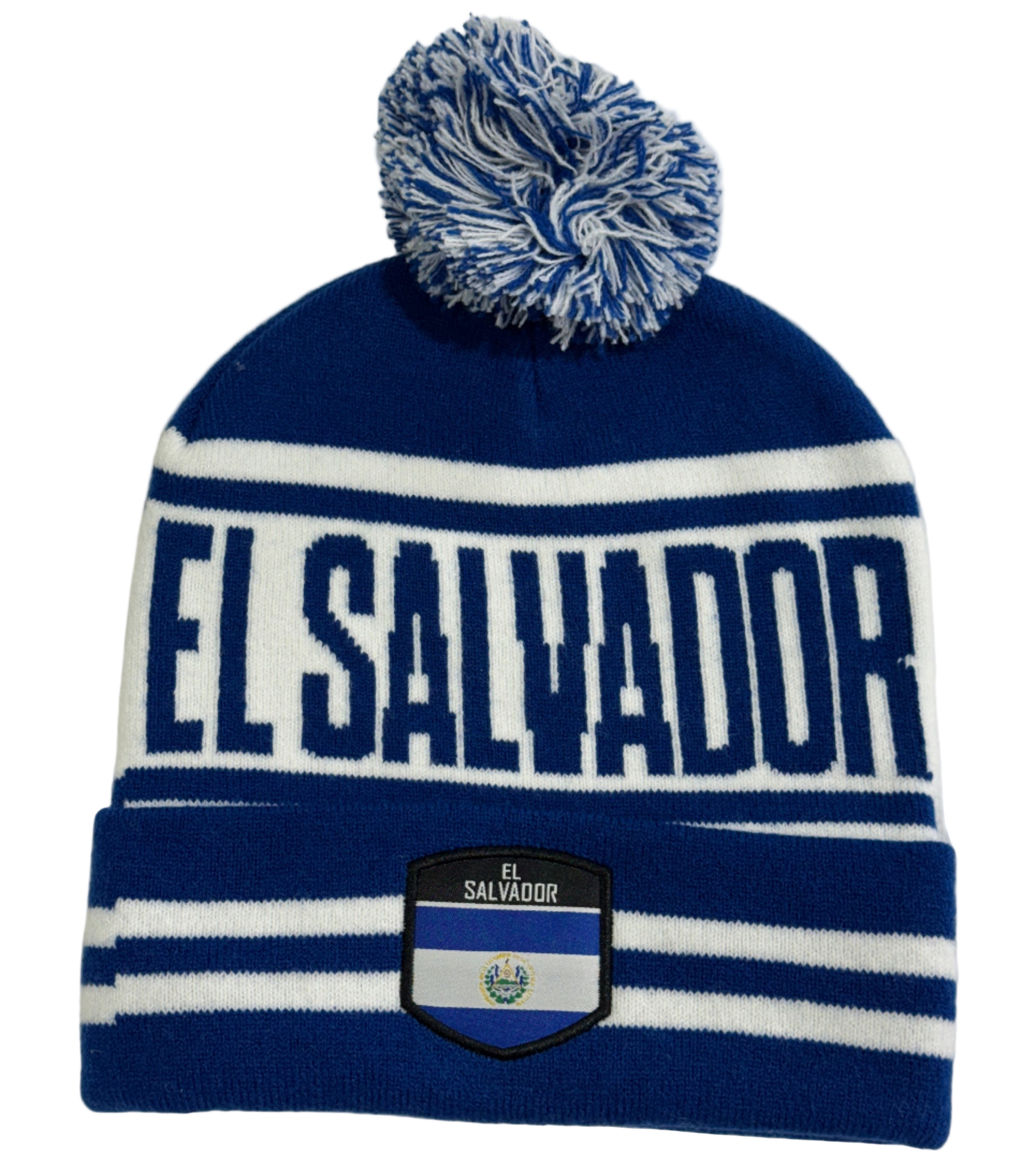 El Salvador Winter Beanie – Salvadoran Flag Knit Hat | Wholesale 1 Dozen