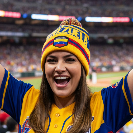 Venezuela Flag Winter Beanie – Venezuelan Heritage Knit Hat | Wholesale 1 Dozen