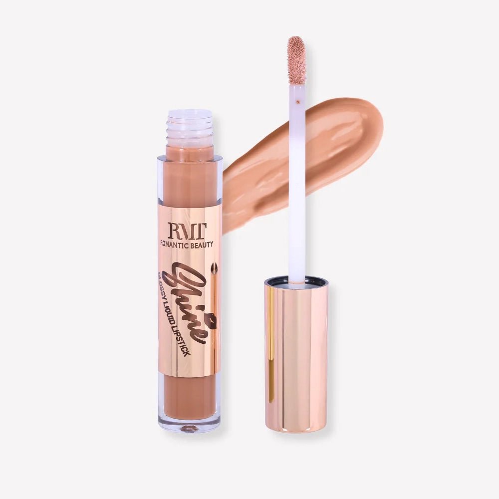 Romantic Beauty - Shine Glossy Liquid Lipstick (Nude Tone)