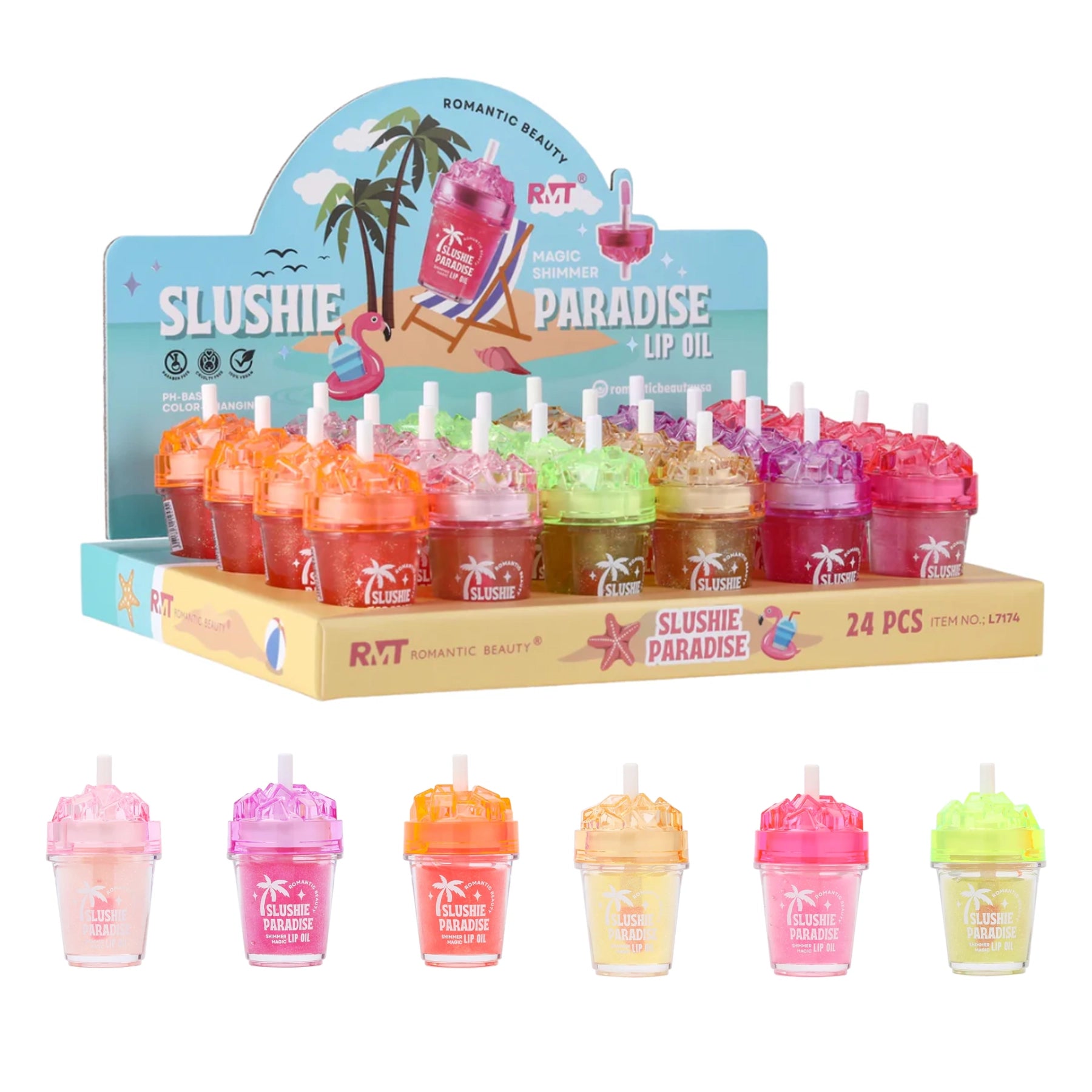 Romantic Beauty - Slushie Paradise Shimmer Magic Lip Oil